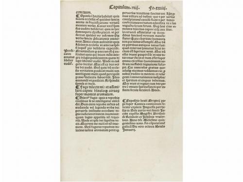 1509. LIBRO. (GÓTICO). GREGORIO:. EXPOSITIO BEATI GREGORII P