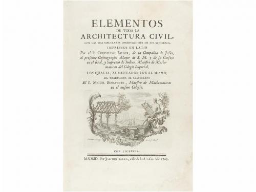 1763. LIBRO. (ARQUITECTURA). RIEGER, CHRISTIANO:. ELEMENTOS 