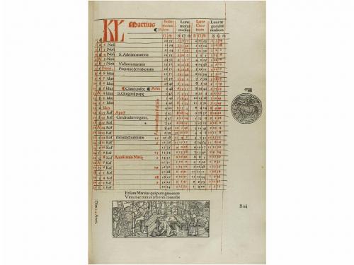 1518. LIBRO. (MATEMÁTICAS). STÖFFLER, JOHAN:. CALENDARIUM RO