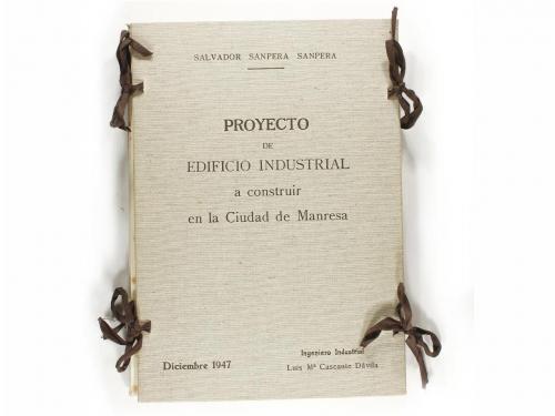 1947. LIBRO. (ARQUITECTURA). PROYECTO DE EDIFICIO INDUSTRIAL