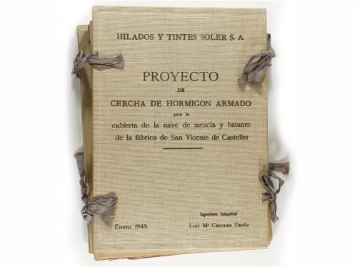 1949. LIBRO. (ARQUITECTURA). PROYECTO DE CERCHA DE HORMIGON 