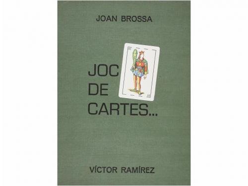 1987. LIBRO. (BIBLIOFILIA). BROSSA, JOAN:. JOC DE CARTES. Ba