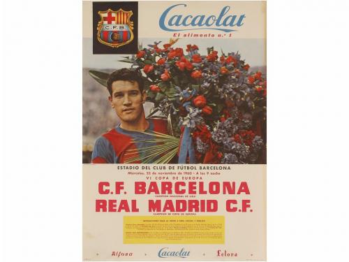 1960-61. CARTEL. (DEPORTES). 6 CARTELES DEL PARTIDOS DEL FÚT