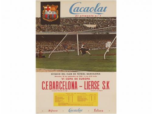 1960-61. CARTEL. (DEPORTES). 6 CARTELES DEL PARTIDOS DEL FÚT