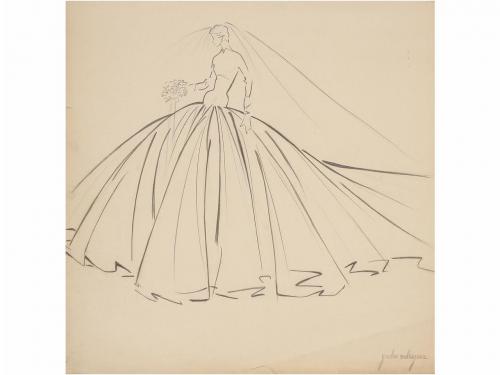 1950 ca. CARTEL. (MODA-ARTE). RODRIGUEZ, PEDRO; GULLÓN, RAMÓ