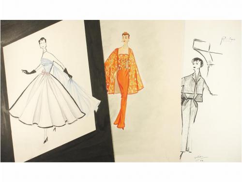 1950 ca. CARTEL. (MODA-ARTE). RODRIGUEZ, PEDRO; GULLÓN, RAMÓ