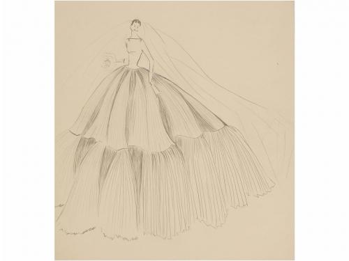 1950 ca. CARTEL. (MODA-ARTE). RODRIGUEZ, PEDRO; GULLÓN, RAMÓ