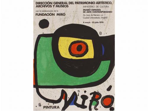 1970-1978. CARTEL. (ARTE). MIRÓ:. CONJUNTO DE 6 CARTELES DE 