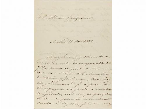 1849 Y 1852. MANUSCRITO. BRAVO MURILLO, JUAN:. DOS CARTAS MA