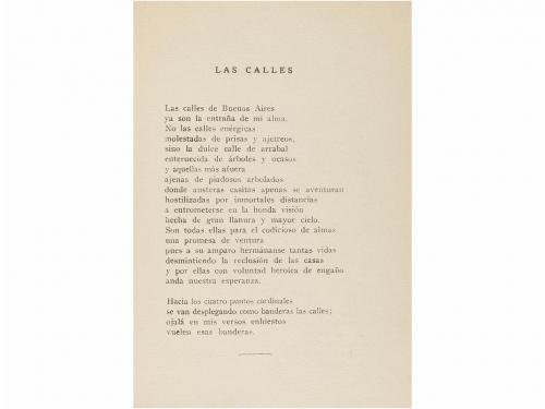 1923. LIBRO. (LITERATURA). BORGES, JORGE LUIS:. FERVOR DE BU