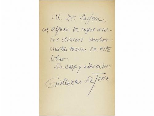 1925. LIBRO. (LITERATURA). TORRE, GUILLERMO DE:. LITERATURAS