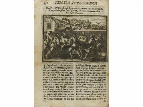 1674. LIBRO. (CERVANTINA). CERVANTES, MIGUEL DE:. VIDA Y HEC