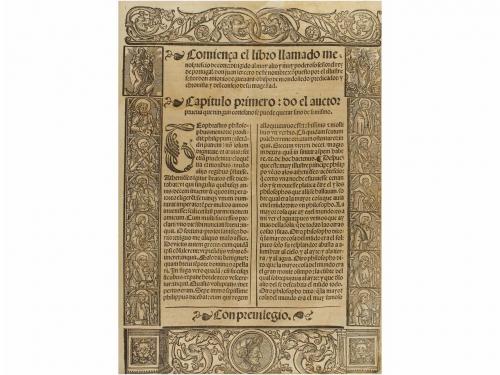 1539. LIBRO. (GÓTICO). [GUEVARA, ANTONIO DE]:. DECADA DE LAS