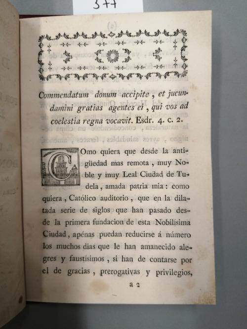 1785. FOLLETO. (NAVARRA-ORACIÓN). CABEZON, PEDRO:. SERMON QU