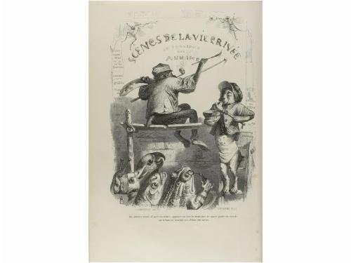 1842. LIBRO. (LITERATURA-ILUSTRACIÓN). GRANDVILLE:. SCÈNES D
