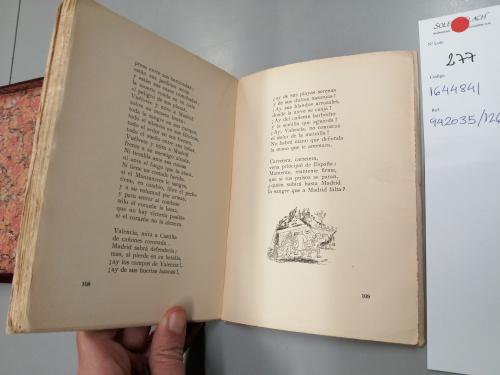 1937 ca. LIBRO. (LITERATURA-GENERACIÓN 27). PRADOS, EMILIO:.