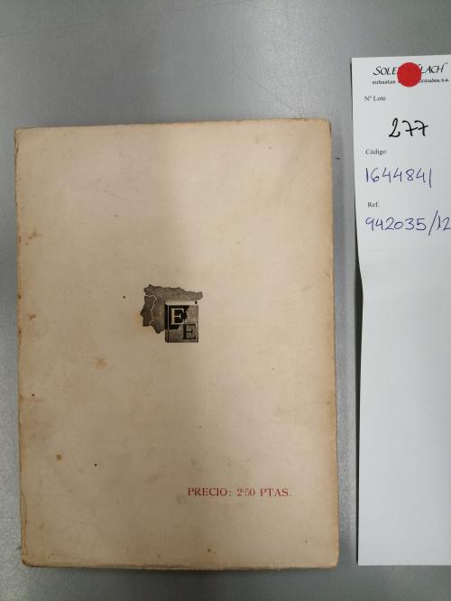 1937 ca. LIBRO. (LITERATURA-GENERACIÓN 27). PRADOS, EMILIO:.