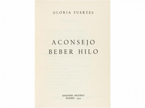 1954. LIBRO. (LITERATURA POSGUERRA). FUERTES, GLORIA:. ACONS