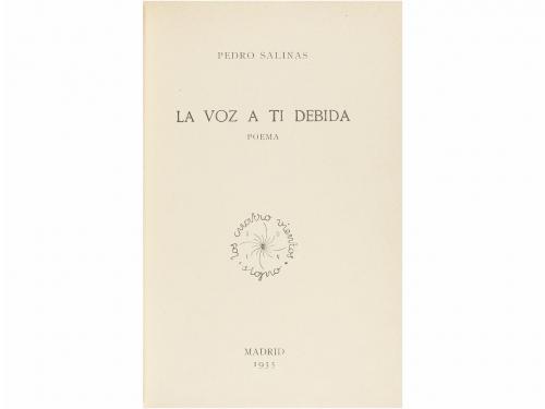 1933. LIBRO. (LITERATURA-GENERACIÓN 27). SALINAS, PEDRO:. LA