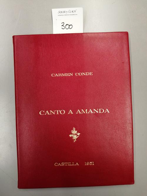 1951. LIBRO. (LITERATURA-GENERACIÓN 27). CONDE, CARMEN:. CAN