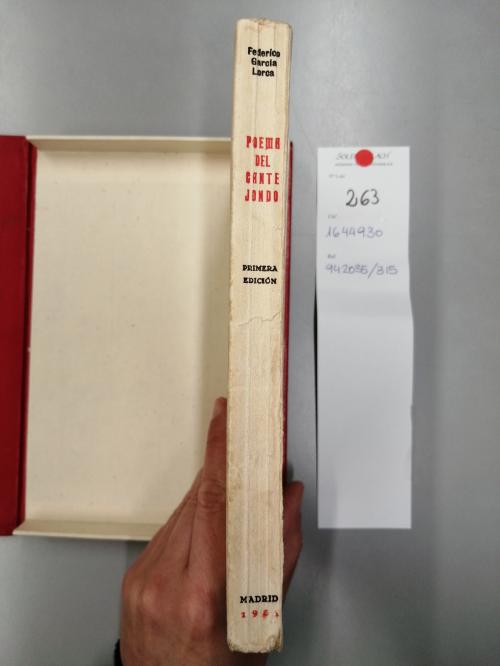 1931. LIBRO. (LITERATURA-GENERACIÓN 27). GARCIA LORCA, FEDE