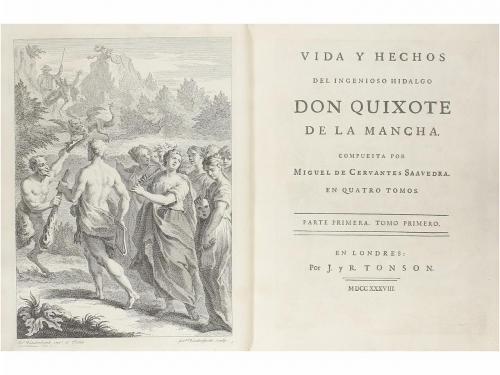 1738. LIBRO. (CERVANTINA). CERVANTES SAAVEDRA, MIGUEL DE:. V