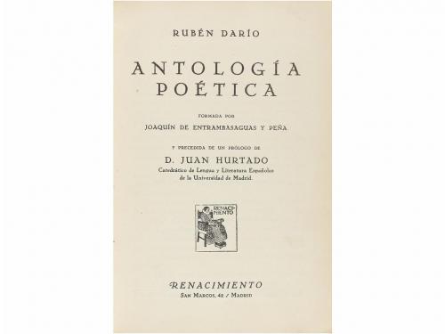 1927. LIBRO. (ENCUADERNACIÓN-GENERACIÓN 27). DARÍO, RUBÉN:. 