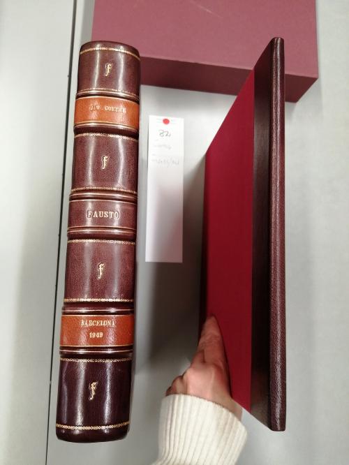 1949. LIBRO. (BIBLIOFILIA-ENCUADERNACIÓN). GOETHE, JOHANN WO