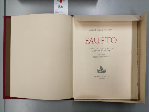 1949. LIBRO. (BIBLIOFILIA-ENCUADERNACIÓN). GOETHE, JOHANN WO