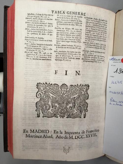 1726-1730. LIBRO. (HISTORIA). HERRERA TORDESILLAS, ANTONIO D