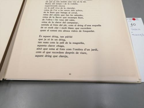 1982. LIBRO. (BIBLIOFILIA). GIMFERRER, PERE; TÀPIES, ANTONI