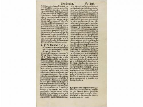 1528. LIBRO. (GÓTICO-CLÁSICOS). SENECA:. PROVERBIOS. Sevilla