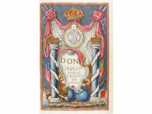 1770. LIBRO. (EJECUTORIA). DON CARLOS III DEL TÍTULO DE COND
