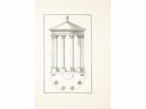 1787. LIBRO. (ARQUITECTURA). VITRUBIO:. LOS DIEZ LIBROS DE A