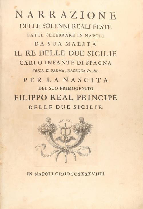 1749. LIBRO. (FESTEJOS REALES). NARRAZIONE DELLE SOLENNI REA