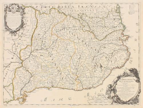 1690. MAPA. (CATALUNYA). CANTELLI, GIACOMO1. IL PRINCIPATO D