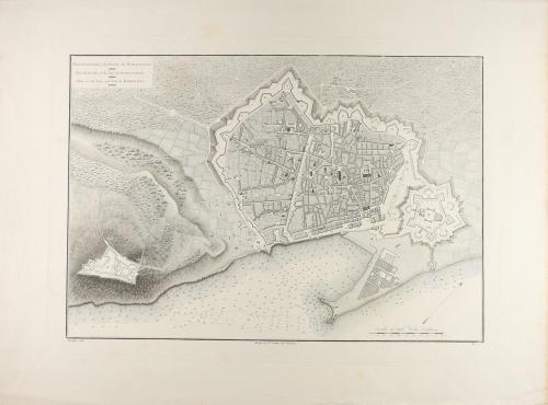1800 ca. MAPA. (BARCELONA). MOULINIER:. PLANO DE LA CIUDAD D