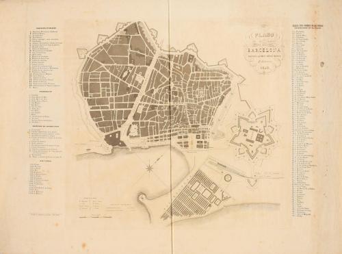 1849. MAPA. (BARCELONA). SAURÍ, MANUEL y MATAS, JOSÉ:. PLANO