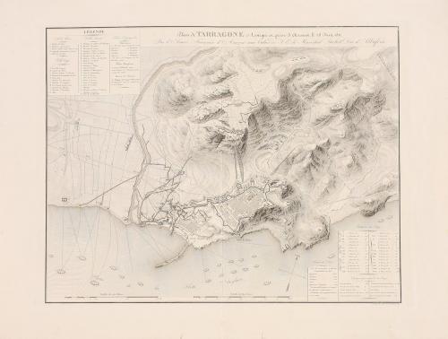 1828. MAPA. (TARRAGONA). SUCHET Y COLLIN, E.;. PLAN DE TARRA