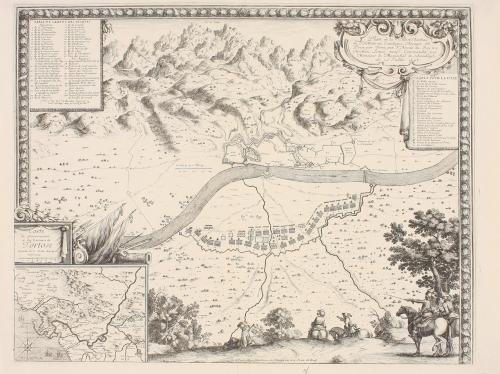 1700 ca. MAPA. (TORTOSA). [BLAEIEU:]. PLAN DE LA VILLE DE TO