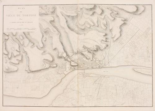 1815 ca. MAPA. (TORTOSA). [BELMAS:]. PLAN DU SIEGE DE TORTOS