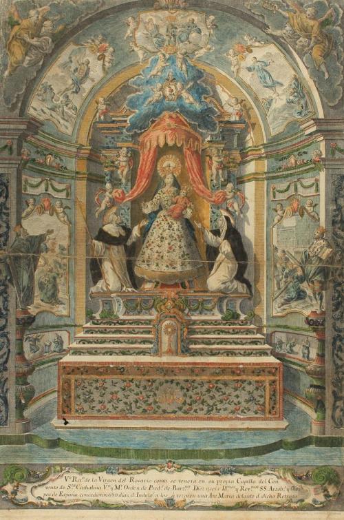 s. XVIII. GRABADO. (RELIGIOSO). GONZALEZ, MATHEO:. RETRATO D