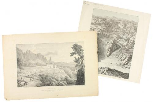 s. XIX. GRABADO. (CATALUNYA). LOTE DE 5 GRABADOS CON IMÁGENE