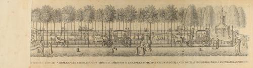 1800 ca. GRABADO. (BARCELONA-PASEO). VISTA DEL PASEO NUEVO D