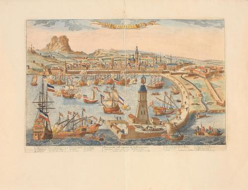 1773 ca. GRABADO. (BARCELONA). [ESNAULT [ESNAUTS], JACQUES; 