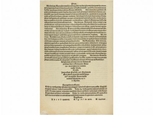 1499. LIBRO. (INCUNABLE). [LULL], REMUNDUS:. LIBER DE LAUDIB