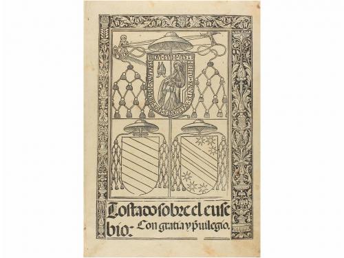 1506-1507. LIBRO. (GÓTICO). TOSTADO, [ALFONSO:]. SOBRE EL EU