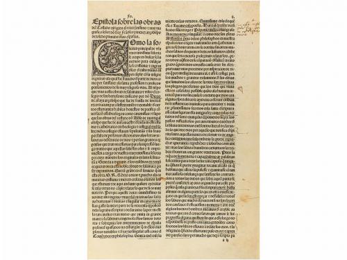 1506-1507. LIBRO. (GÓTICO). TOSTADO, [ALFONSO:]. SOBRE EL EU