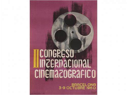 1961-1961. CARTEL. II CONGRESO INTERNACIONAL CINEMATOGRAFICO
