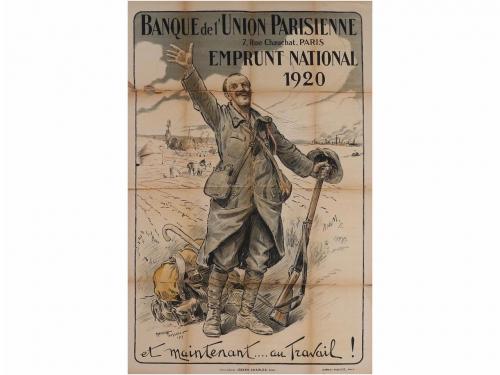 1919-1920. CARTEL. P. MALVANI; JEAN DROIL; CHAVANNAZ; MAURIC